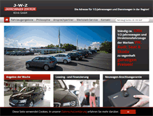 Tablet Screenshot of jahreswagenzentrum-klink.de